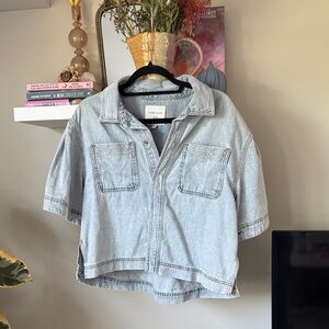 Habitual Denim Blue Kids Button Down Shirt